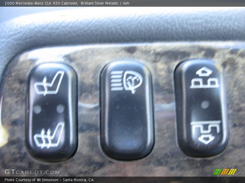 Brilliant Silver Metallic / Ash 2000 Mercedes-Benz CLK 430 Cabriolet