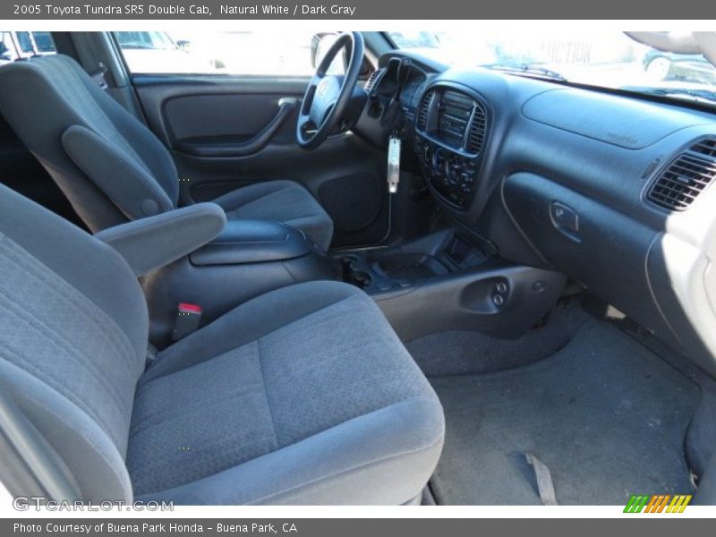 Natural White / Dark Gray 2005 Toyota Tundra SR5 Double Cab