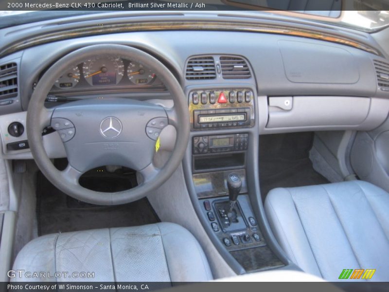 Brilliant Silver Metallic / Ash 2000 Mercedes-Benz CLK 430 Cabriolet