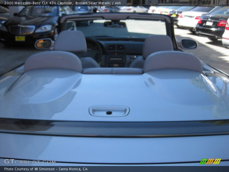 Brilliant Silver Metallic / Ash 2000 Mercedes-Benz CLK 430 Cabriolet