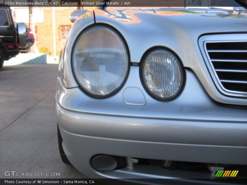 Brilliant Silver Metallic / Ash 2000 Mercedes-Benz CLK 430 Cabriolet