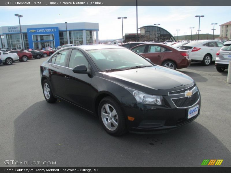 Black Granite Metallic / Jet Black 2012 Chevrolet Cruze LT