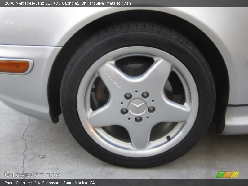 Brilliant Silver Metallic / Ash 2000 Mercedes-Benz CLK 430 Cabriolet