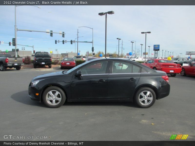 Black Granite Metallic / Jet Black 2012 Chevrolet Cruze LT