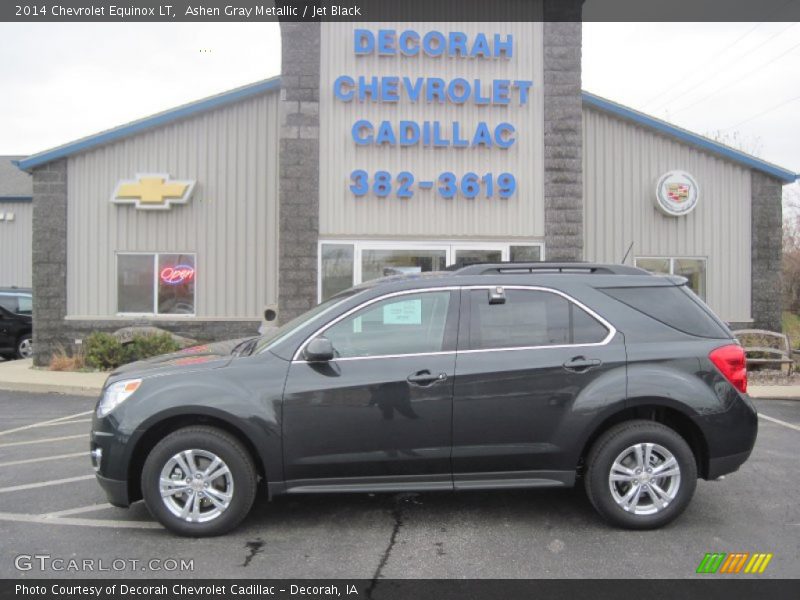 Ashen Gray Metallic / Jet Black 2014 Chevrolet Equinox LT