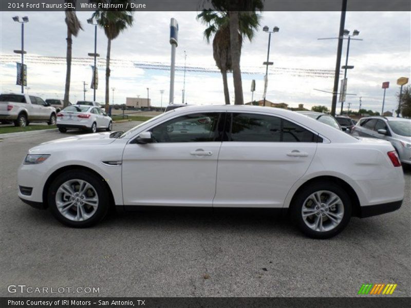 White Platinum / Dune 2014 Ford Taurus SEL