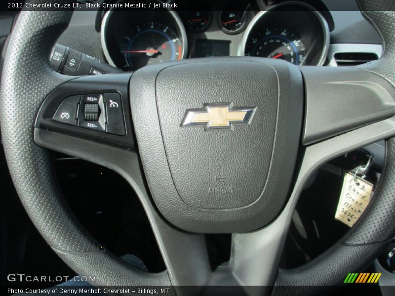 Black Granite Metallic / Jet Black 2012 Chevrolet Cruze LT