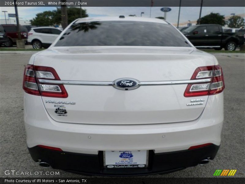 White Platinum / Dune 2014 Ford Taurus SEL