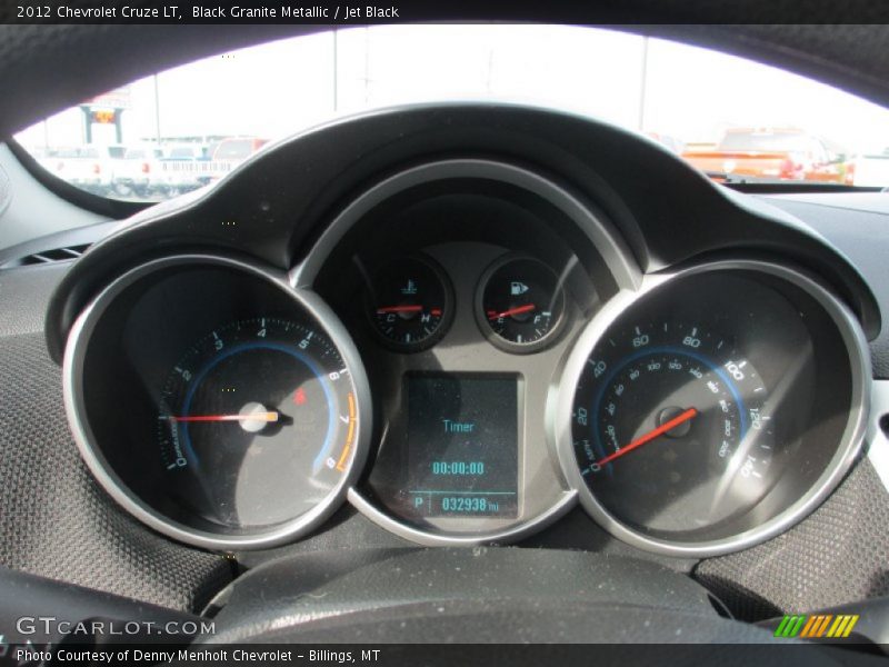 Black Granite Metallic / Jet Black 2012 Chevrolet Cruze LT