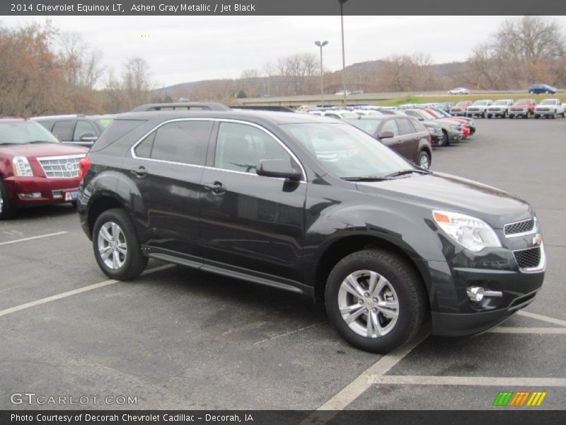Ashen Gray Metallic / Jet Black 2014 Chevrolet Equinox LT