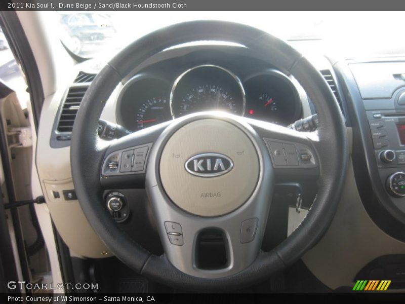 Dune Beige / Sand/Black Houndstooth Cloth 2011 Kia Soul !