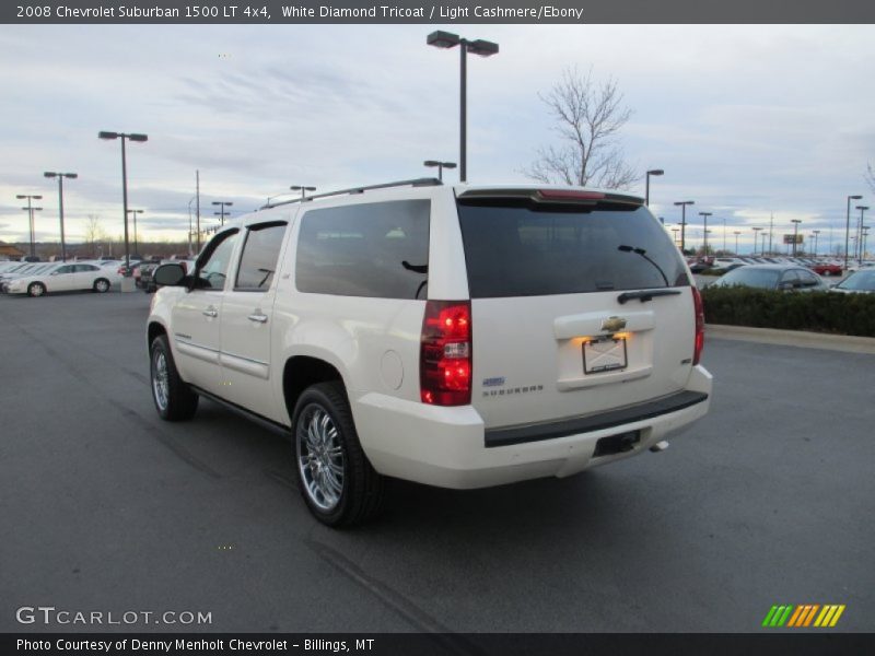 White Diamond Tricoat / Light Cashmere/Ebony 2008 Chevrolet Suburban 1500 LT 4x4