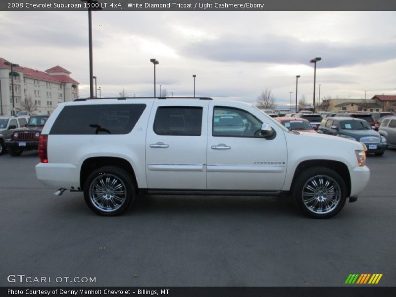White Diamond Tricoat / Light Cashmere/Ebony 2008 Chevrolet Suburban 1500 LT 4x4