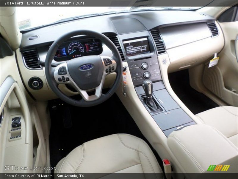 White Platinum / Dune 2014 Ford Taurus SEL
