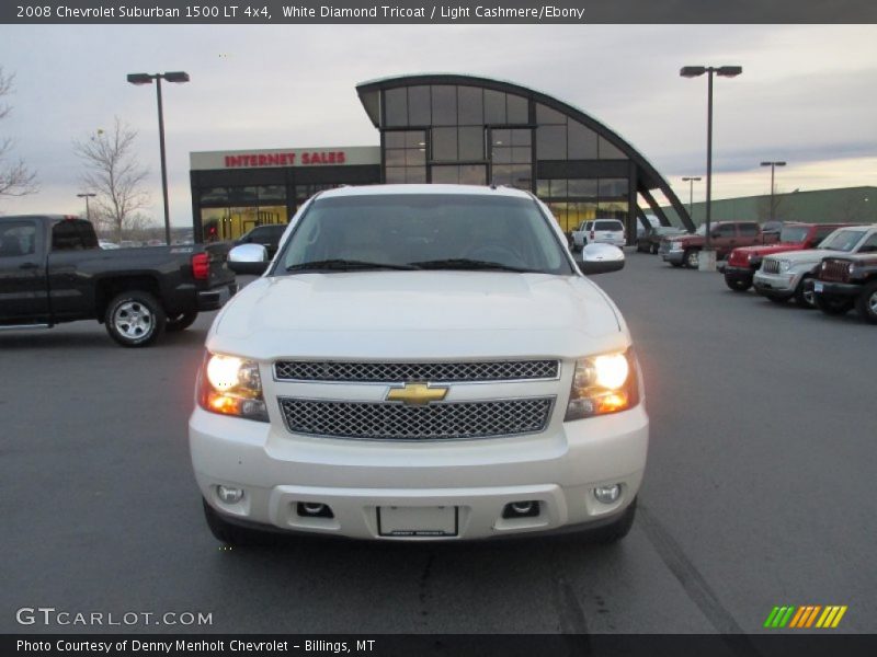 White Diamond Tricoat / Light Cashmere/Ebony 2008 Chevrolet Suburban 1500 LT 4x4