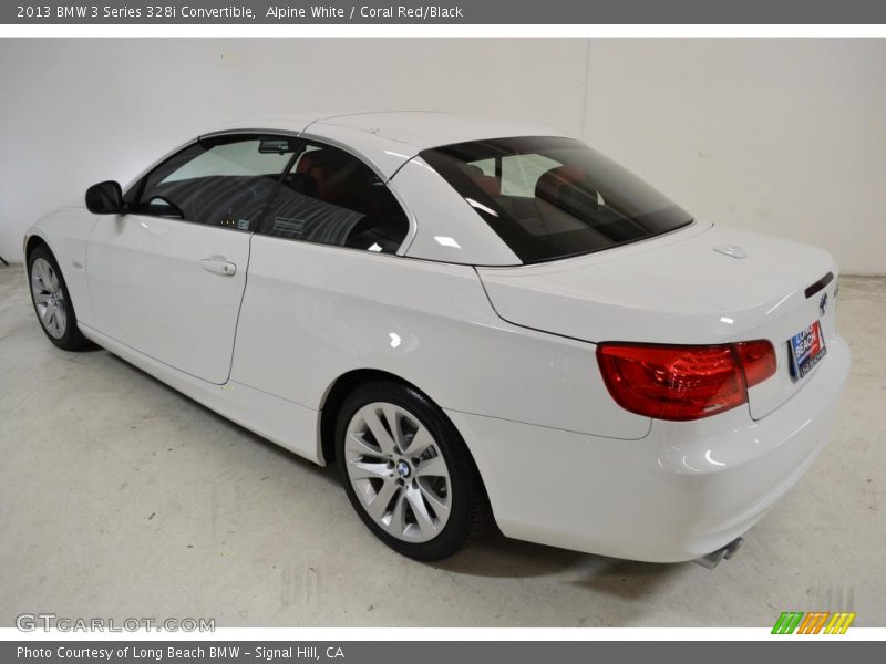 Alpine White / Coral Red/Black 2013 BMW 3 Series 328i Convertible
