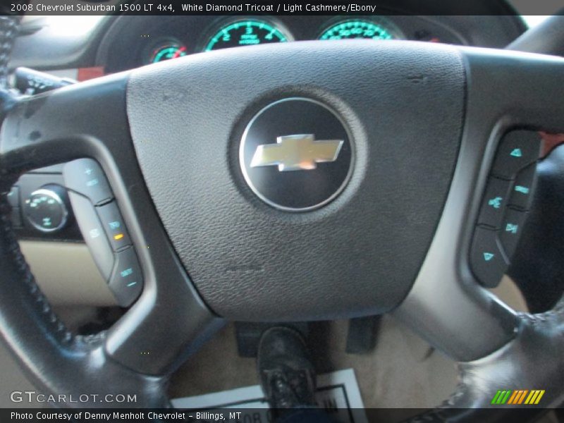 White Diamond Tricoat / Light Cashmere/Ebony 2008 Chevrolet Suburban 1500 LT 4x4