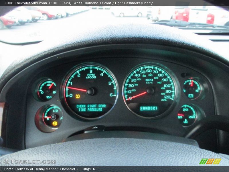 White Diamond Tricoat / Light Cashmere/Ebony 2008 Chevrolet Suburban 1500 LT 4x4
