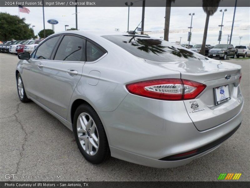Ingot Silver / Charcoal Black 2014 Ford Fusion SE