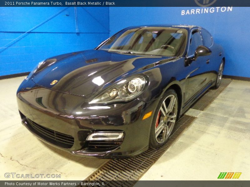 Basalt Black Metallic / Black 2011 Porsche Panamera Turbo