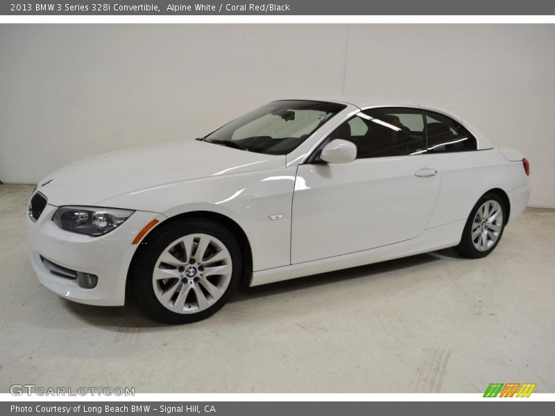 Alpine White / Coral Red/Black 2013 BMW 3 Series 328i Convertible