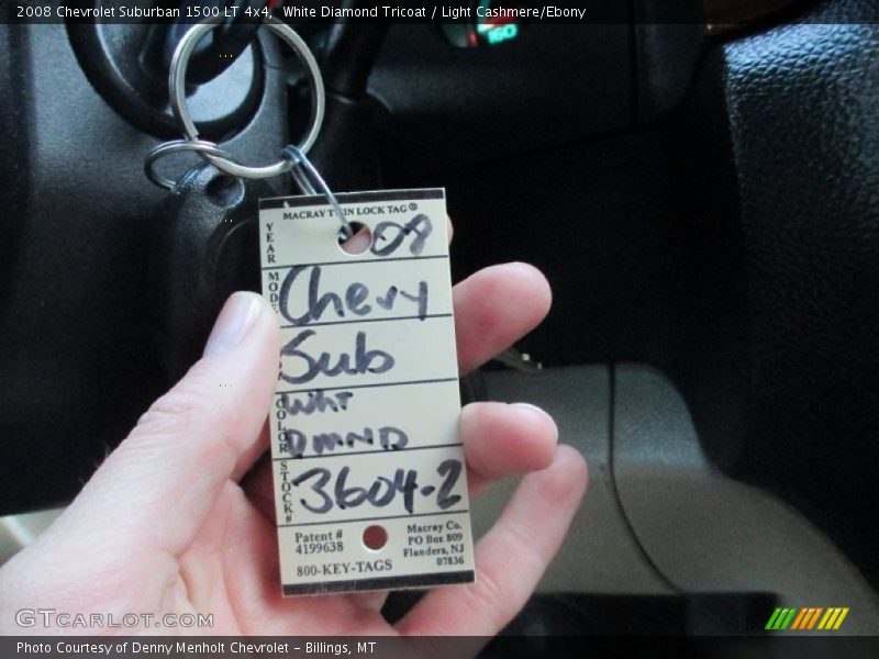 White Diamond Tricoat / Light Cashmere/Ebony 2008 Chevrolet Suburban 1500 LT 4x4