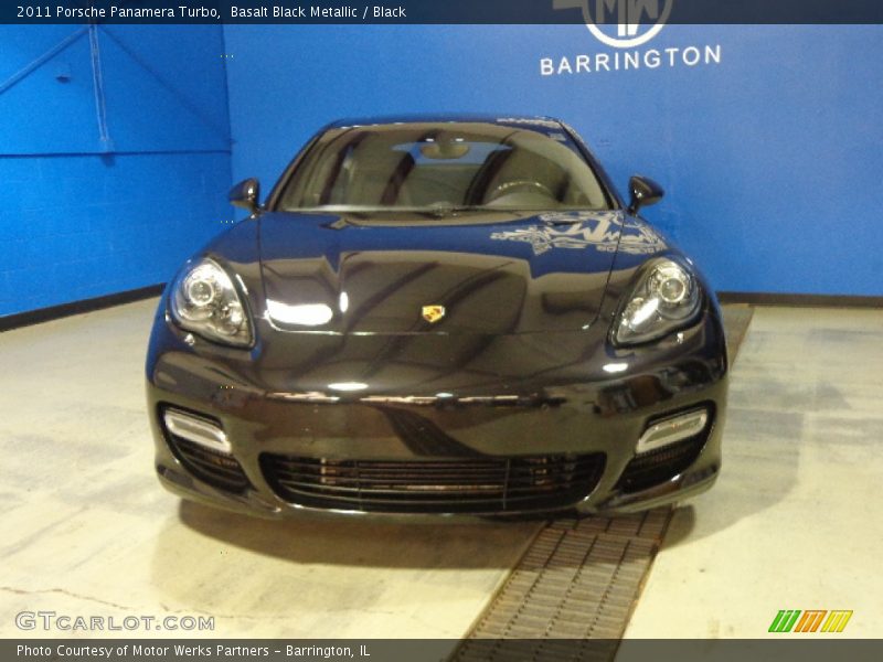 Basalt Black Metallic / Black 2011 Porsche Panamera Turbo