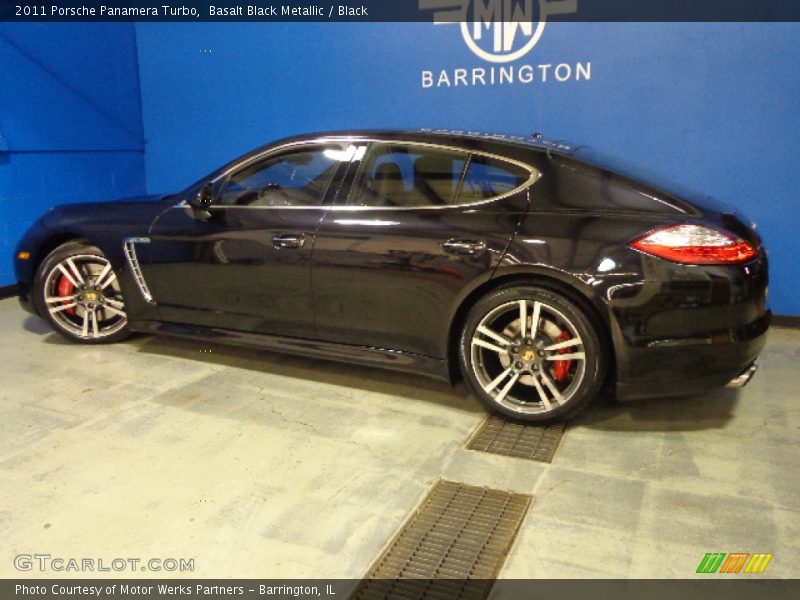 Basalt Black Metallic / Black 2011 Porsche Panamera Turbo