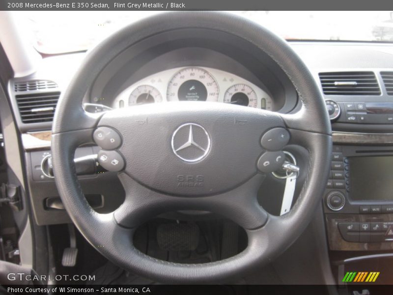 Flint Grey Metallic / Black 2008 Mercedes-Benz E 350 Sedan
