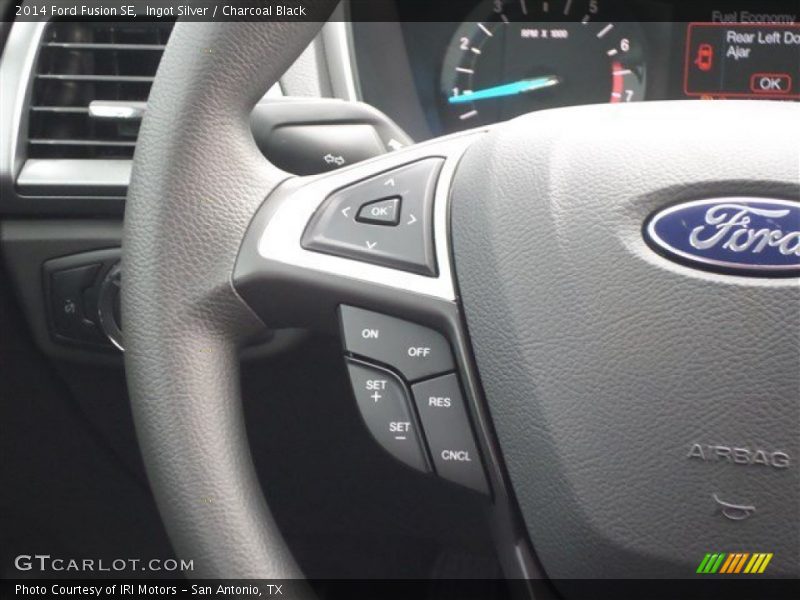 Ingot Silver / Charcoal Black 2014 Ford Fusion SE