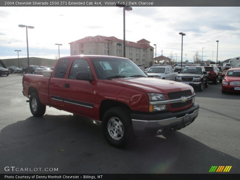 Victory Red / Dark Charcoal 2004 Chevrolet Silverado 1500 Z71 Extended Cab 4x4