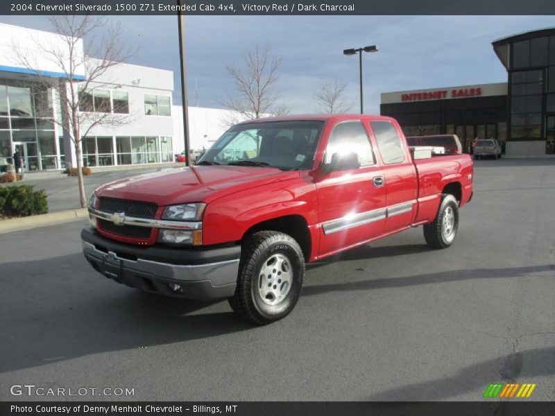 Victory Red / Dark Charcoal 2004 Chevrolet Silverado 1500 Z71 Extended Cab 4x4