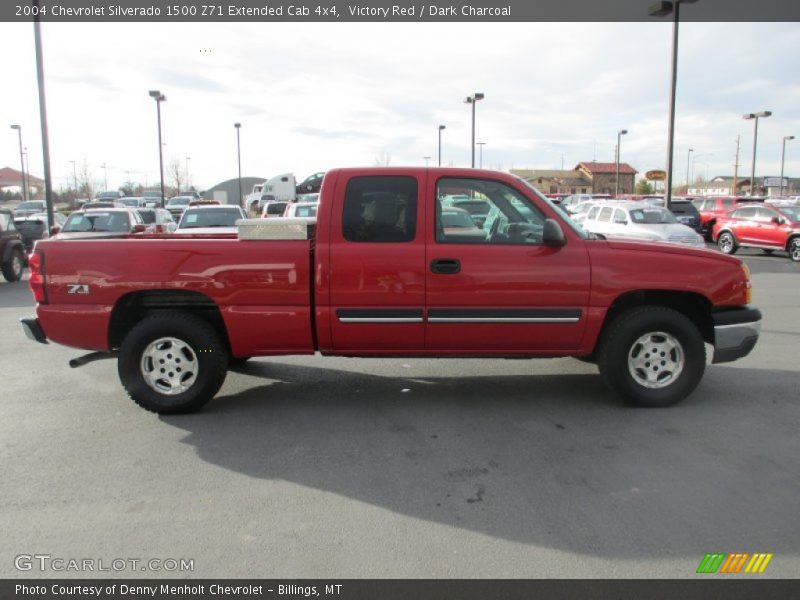 Victory Red / Dark Charcoal 2004 Chevrolet Silverado 1500 Z71 Extended Cab 4x4