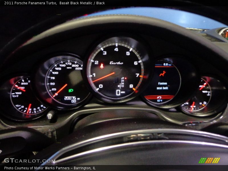 Basalt Black Metallic / Black 2011 Porsche Panamera Turbo