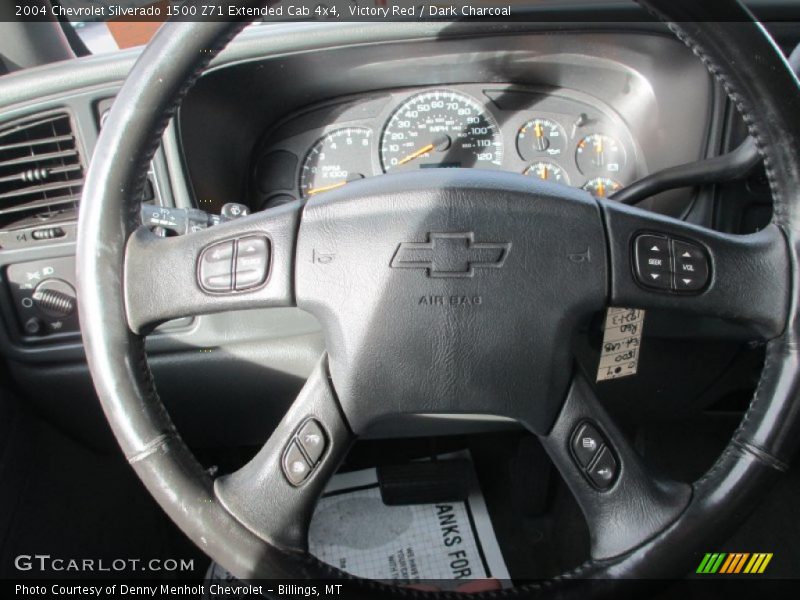 Victory Red / Dark Charcoal 2004 Chevrolet Silverado 1500 Z71 Extended Cab 4x4