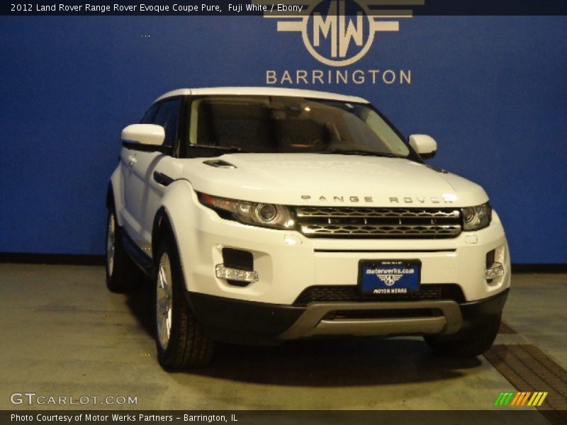 Fuji White / Ebony 2012 Land Rover Range Rover Evoque Coupe Pure