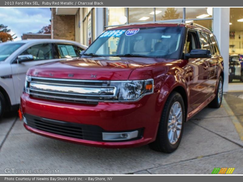 Ruby Red Metallic / Charcoal Black 2013 Ford Flex SEL