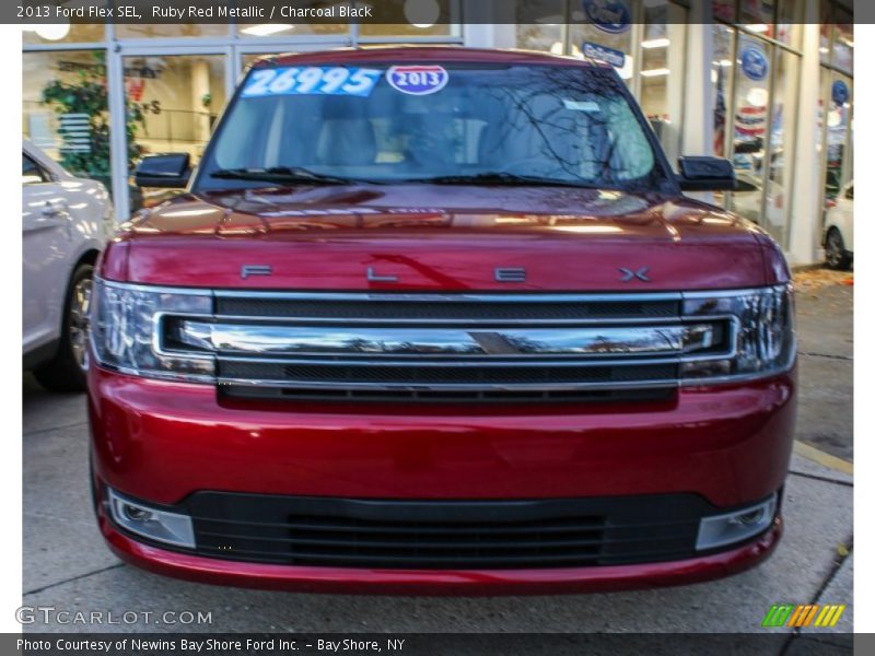 Ruby Red Metallic / Charcoal Black 2013 Ford Flex SEL