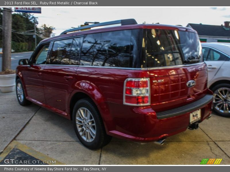 Ruby Red Metallic / Charcoal Black 2013 Ford Flex SEL