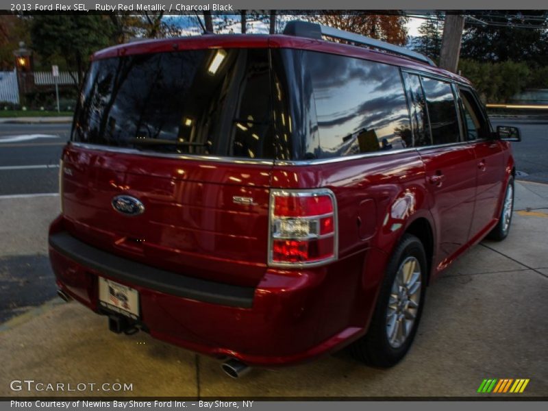 Ruby Red Metallic / Charcoal Black 2013 Ford Flex SEL