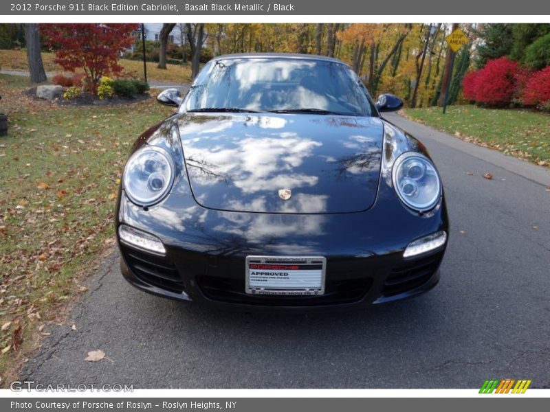 Basalt Black Metallic / Black 2012 Porsche 911 Black Edition Cabriolet