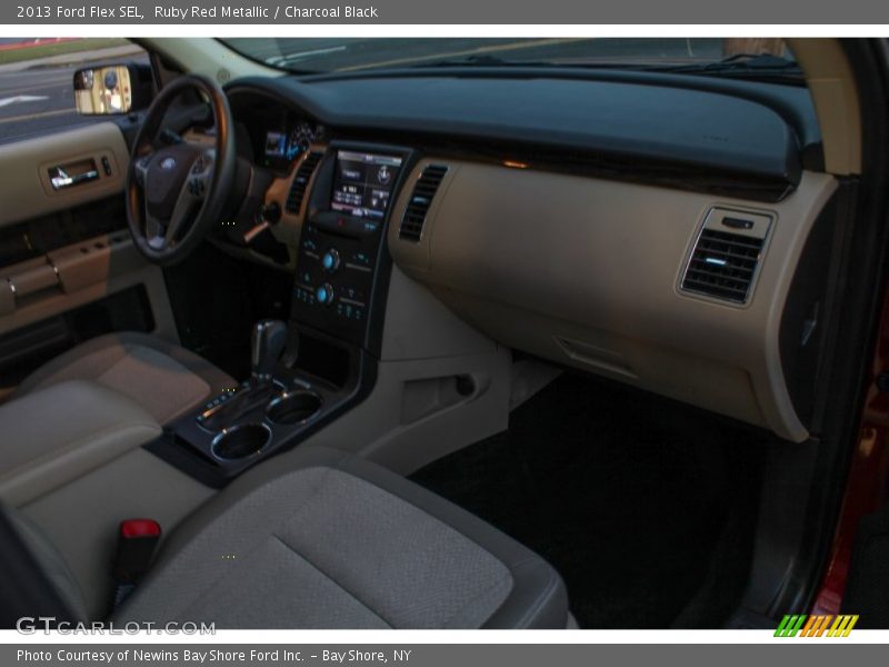 Ruby Red Metallic / Charcoal Black 2013 Ford Flex SEL