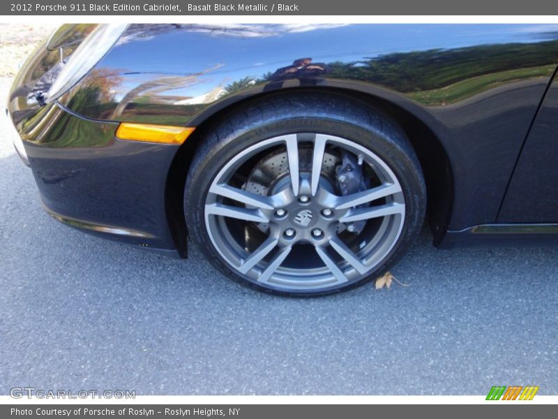 Basalt Black Metallic / Black 2012 Porsche 911 Black Edition Cabriolet