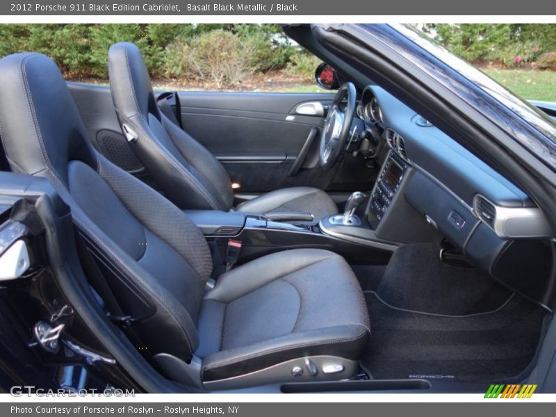 Front Seat of 2012 911 Black Edition Cabriolet