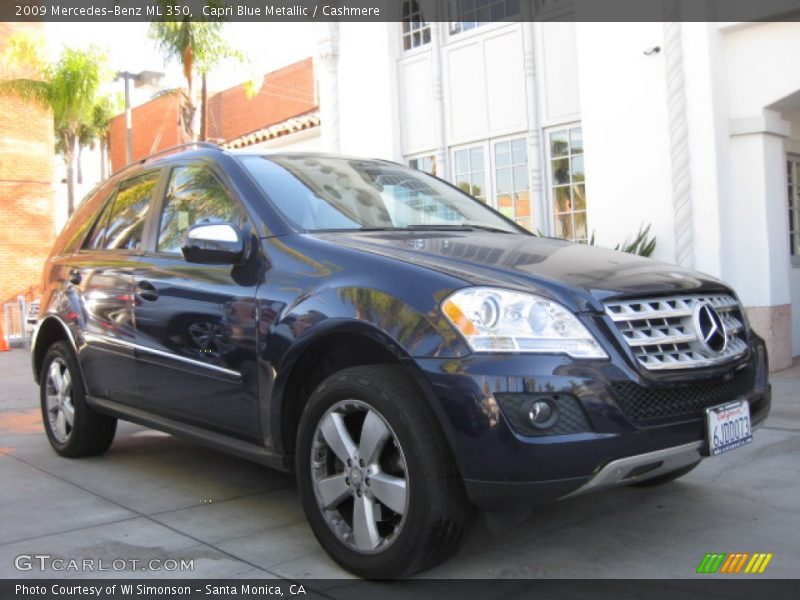 Capri Blue Metallic / Cashmere 2009 Mercedes-Benz ML 350