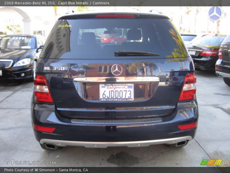 Capri Blue Metallic / Cashmere 2009 Mercedes-Benz ML 350