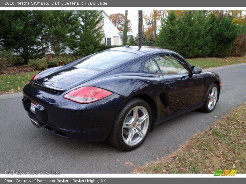 Dark Blue Metallic / Sand Beige 2010 Porsche Cayman S