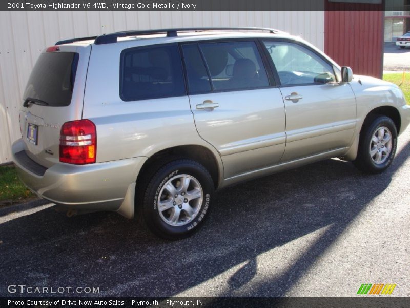 Vintage Gold Metallic / Ivory 2001 Toyota Highlander V6 4WD