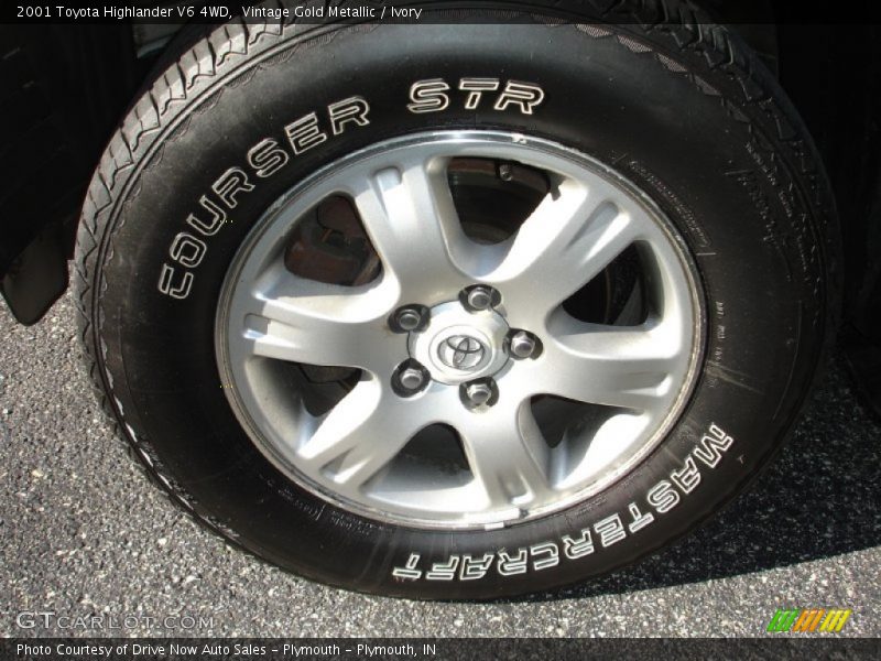 Vintage Gold Metallic / Ivory 2001 Toyota Highlander V6 4WD
