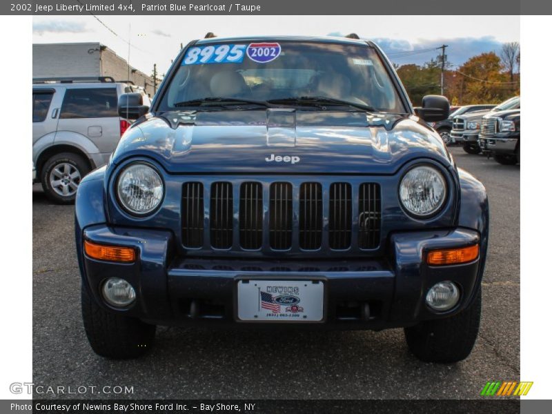 Patriot Blue Pearlcoat / Taupe 2002 Jeep Liberty Limited 4x4